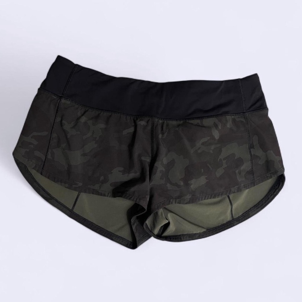 Lululemon Camo Speed Up Shorts 2.5”